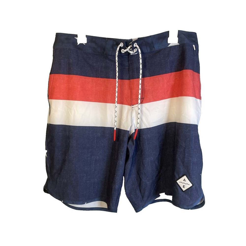 American Eagle Men's Swim Shorts Trunks‎ Large Flex American Beach Vacation AE